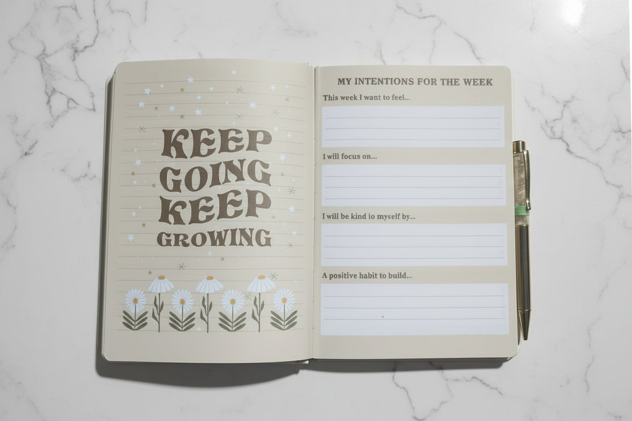 Keep Going Keep Growing Guided Journal