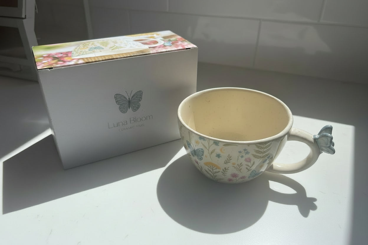 Floral Butterfly Mug