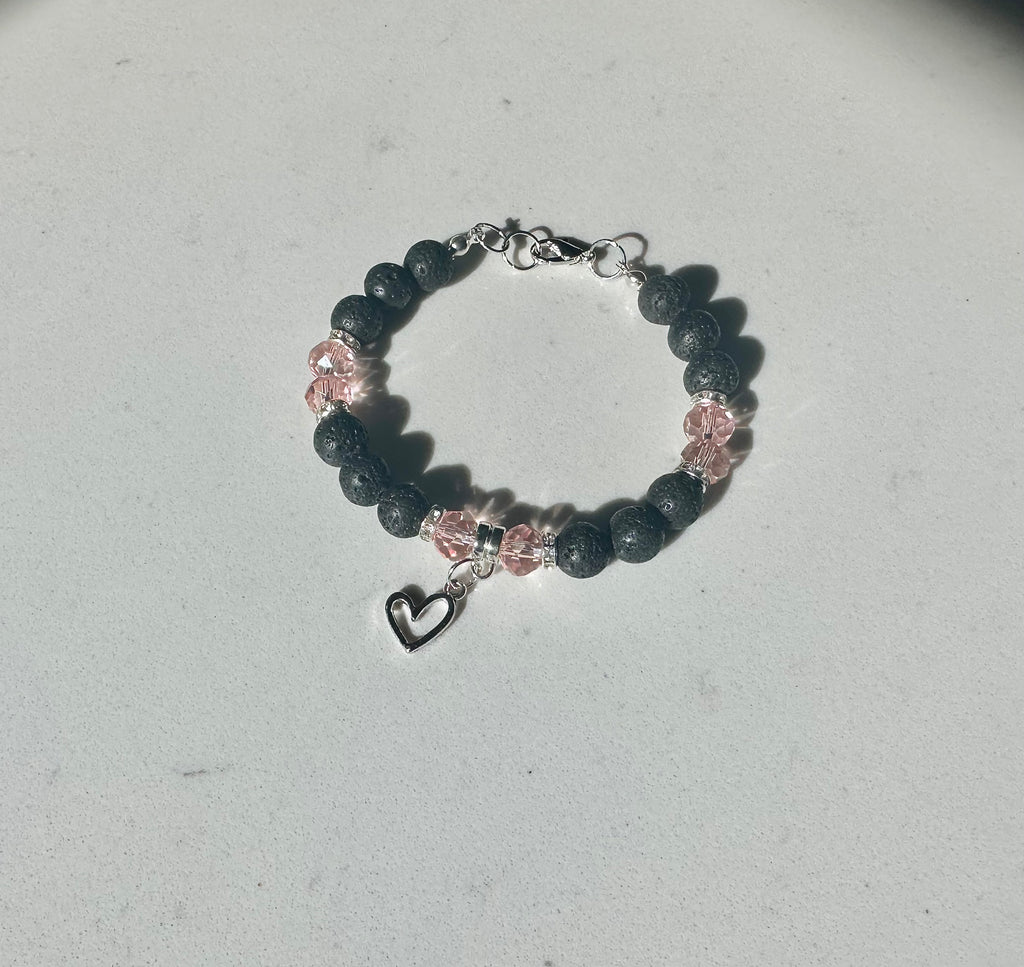 Care for Yourself Lava Bead Bracelet
