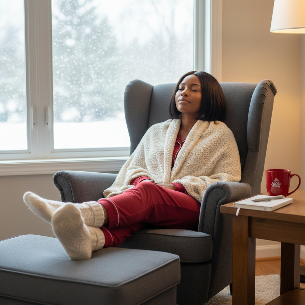 Cozy Scene with One Journal